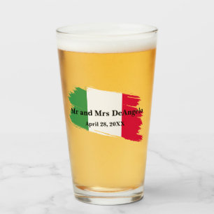 Italienischer Familienname Name für benutzerdefini Glas