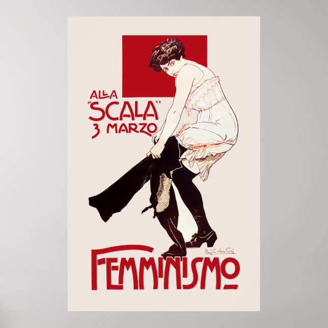 ITALIENISCHER FEMINISMUS c. 1920 Poster (Vorne)