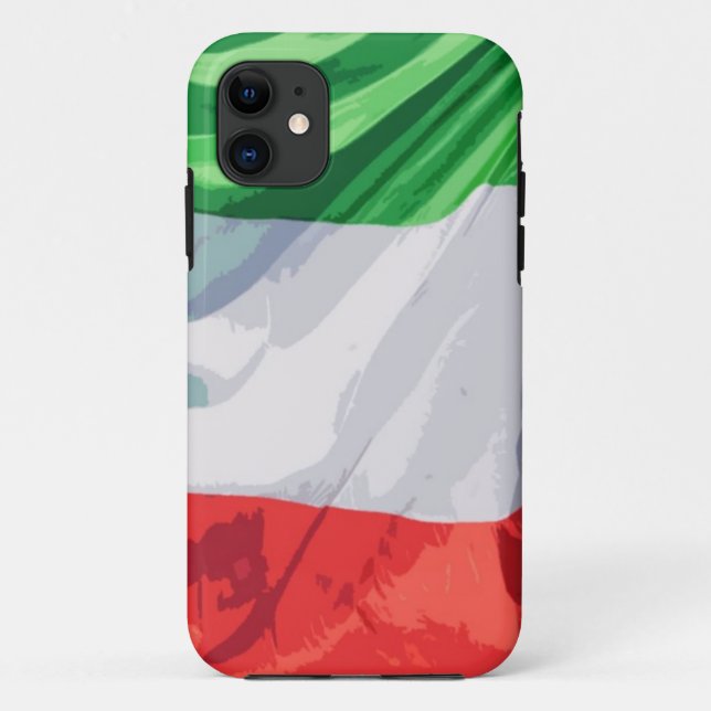 Italienischer Flagge iPhone Fall Case-Mate iPhone Hülle (Rückseite)