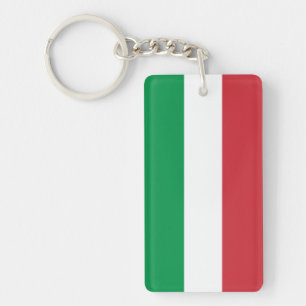 Italienischer Flaggen-Schlüsselanhänger   Tricolor Schlüsselanhänger