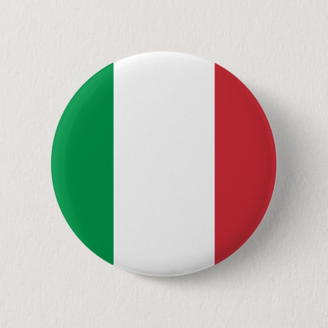 Italienischer Flaggenknopf Button (Vorderseite)