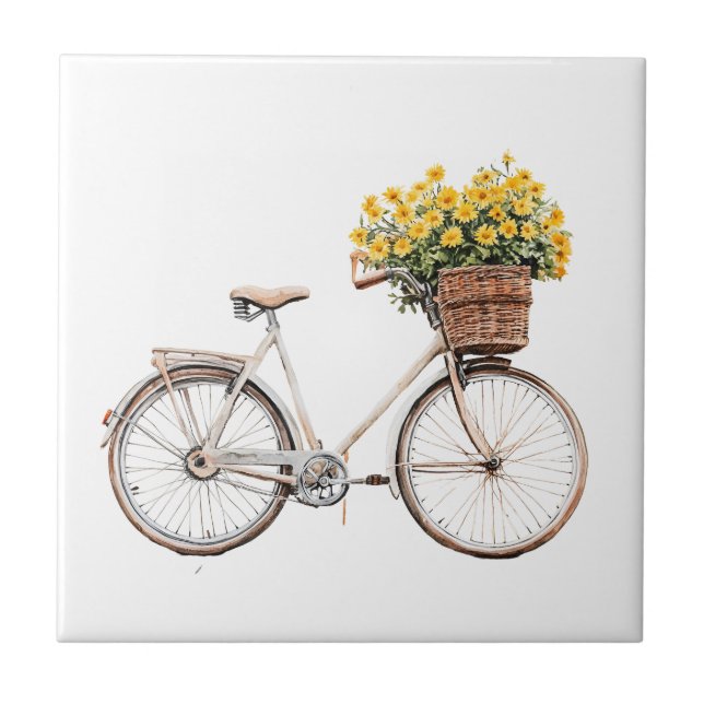 Italienischer Frühling Clipart Fliese (Vorderseite)