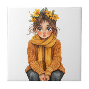 Italienischer Frühling Clipart Fliese