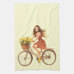 Italienischer Frühling Clipart Geschirrtuch