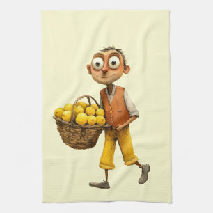 Italienischer Frühling Clipart Geschirrtuch