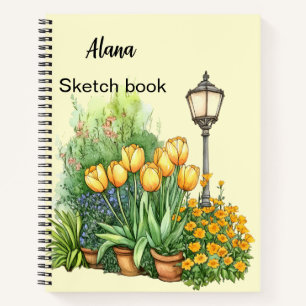 Italienischer Frühling Clipart Notizbuch