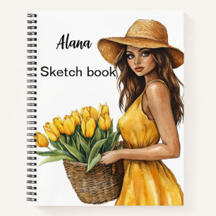 Italienischer Frühling Clipart Notizbuch