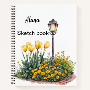 Italienischer Frühling Clipart Notizbuch