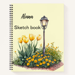 Italienischer Frühling Clipart Notizbuch