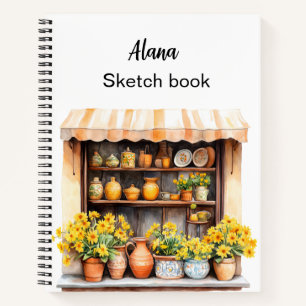 Italienischer Frühling Clipart Notizbuch