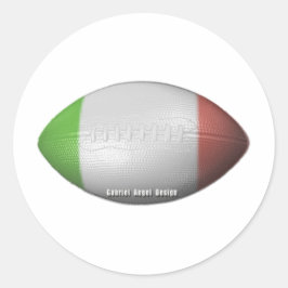 Italienischer Fußball Runder Aufkleber