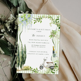 Italienischer Garten | Angaben zum Hochzeitgast Begleitkarte