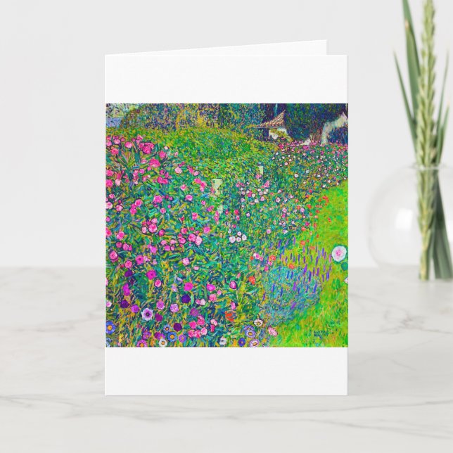 Italienischer Garten, Gustav Klimt Karte (Vorderseite)