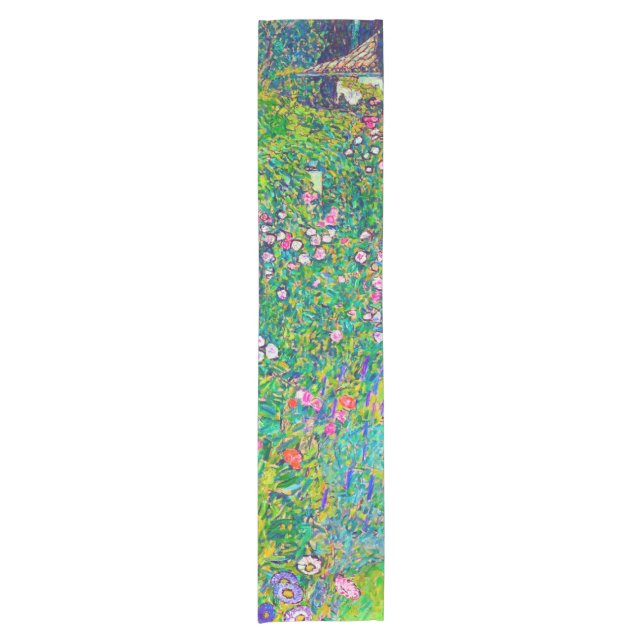 Italienischer Garten, Gustav Klimt Kurzer Tischläufer (Vorderseite)