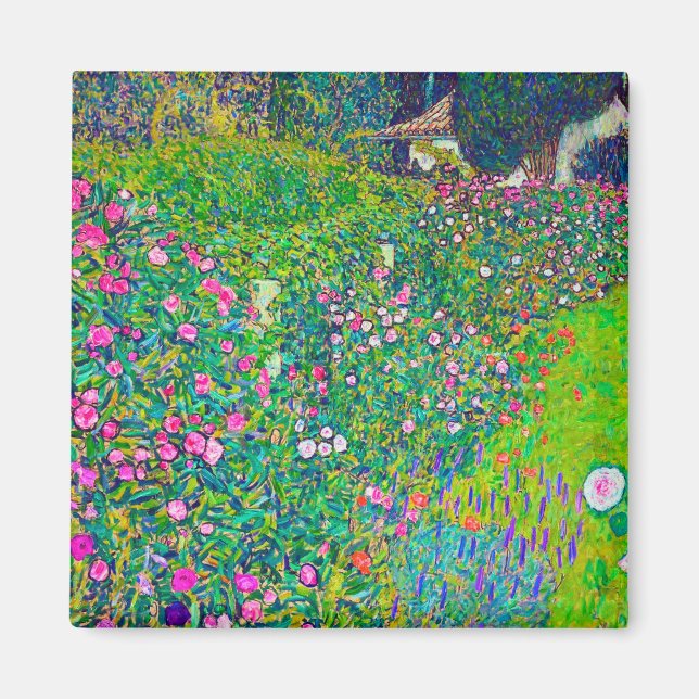 Italienischer Garten, Gustav Klimt Magnet (Vorne)