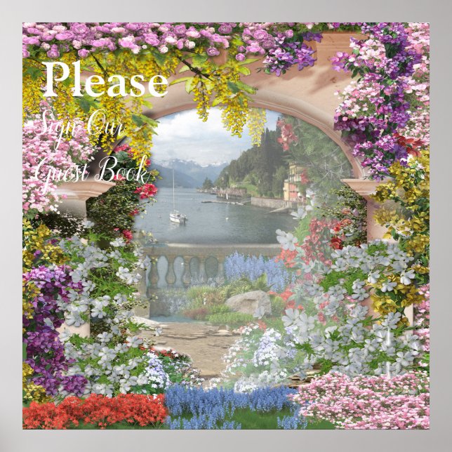 Italienischer Garten Poster (Vorne)