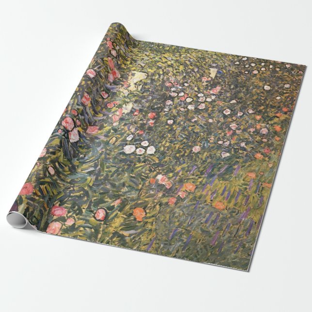 Italienischer Garten von Gustav Klimt Geschenkpapier (Ungerollt)