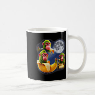 Italienischer Gehirnverrottung Schimpansen Bananen Kaffeetasse