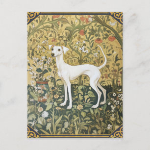 Italienischer Grauhund in einem vorrasaelitären Ga Postkarte