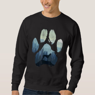 Italienischer Greyhound Dog Paw Mama Vater Gebirge Sweatshirt