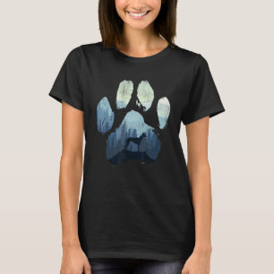 Italienischer Greyhound Dog Paw Mama Vater Gebirge T-Shirt