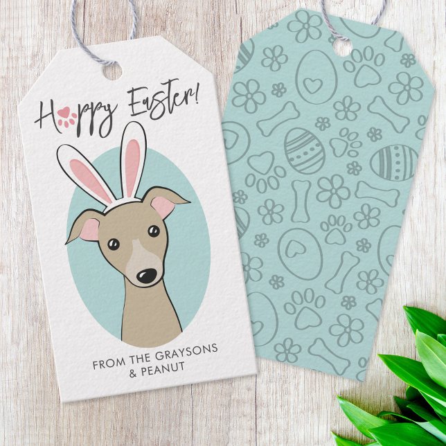 Italienischer Greyhound Fawn Dog Niedlich Ostern S Geschenkanhänger (Von Creator hochgeladen)
