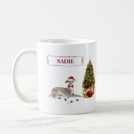 Italienischer Greyhound Funny Christmas Dog mit Ba Kaffeetasse