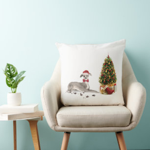 Italienischer Greyhound Funny Christmas Dog mit Ba Kissen