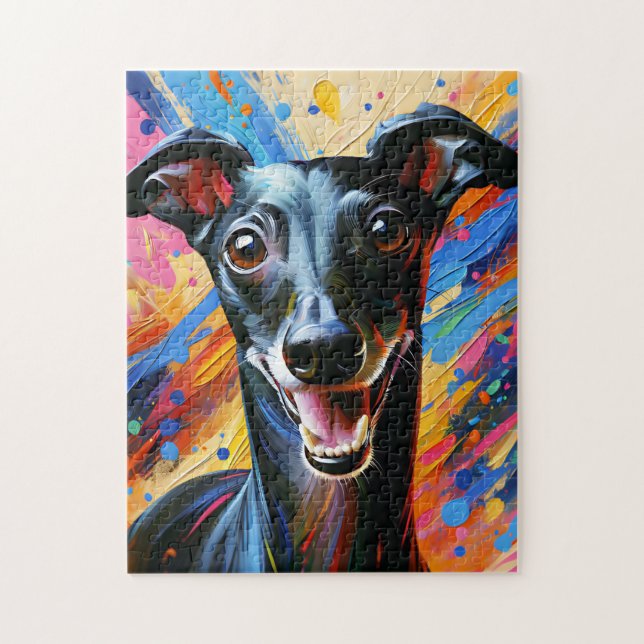 Italienischer Greyhound Hund Acrylic Print Hund Lo (Vertikal)