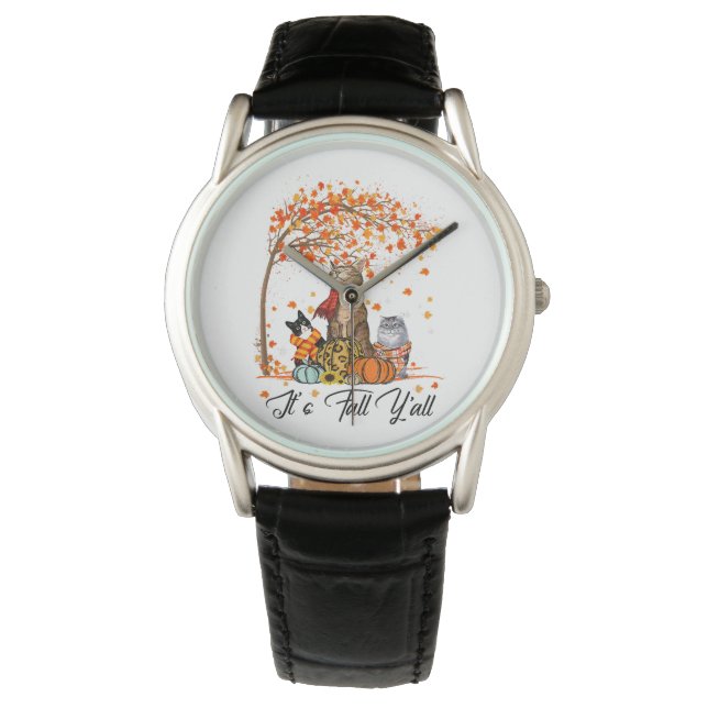 Italienischer Greyhound Hund Erntedank Halloween Armbanduhr (Vorderseite)