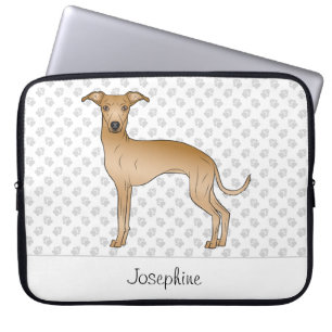 Italienischer Greyhound Niedlicher Hund mit Indivi Laptopschutzhülle