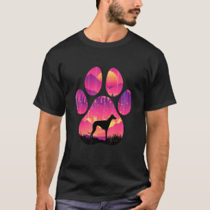 Italienischer Greyhound Paw Mama Vater Dog Damen M T-Shirt