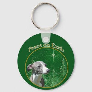 Italienischer Greyhound Peace Schlüsselanhänger