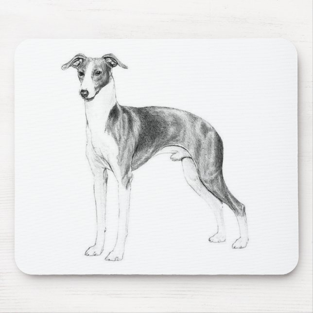 Italienischer Greyhound-Stil Mousepad (Vorne)