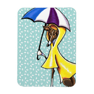 Italienischer Greyhound Umbrella Crazy Magnet