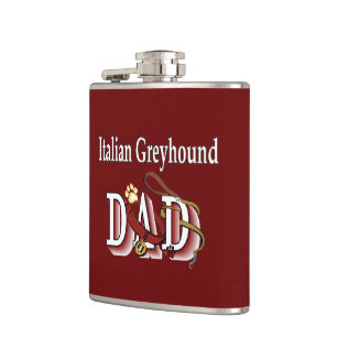 Italienischer Greyhound-Vater Flachmann
