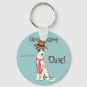 Italienischer Greyhound-Vater Schlüsselanhänger