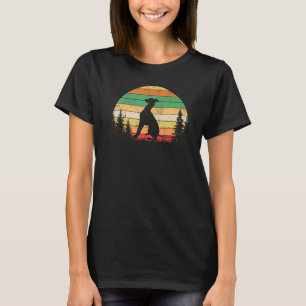 Italienischer Greyhound Vintage Silhouette 60er 70 T-Shirt