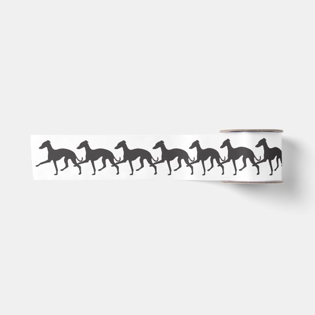Italienischer Greyhound Walk Satinband (Vorderseite)