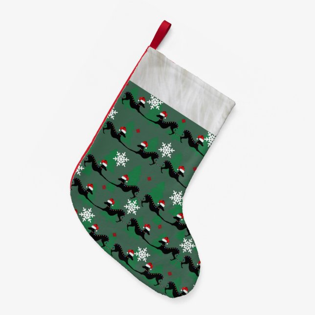 Italienischer Greyhound Weihnachts-Strumpf Kleiner Weihnachtsstrumpf (Vorderansicht (hängend))