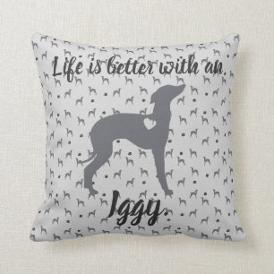 Italienischer Greyhound Zuhause Pillow Iggy Rescue Kissen