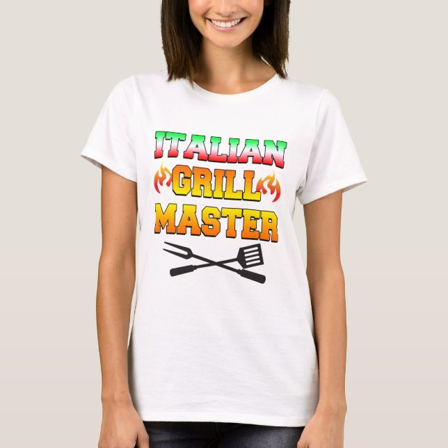 Italienischer Grillmeister T-Shirt (Vorderseite)