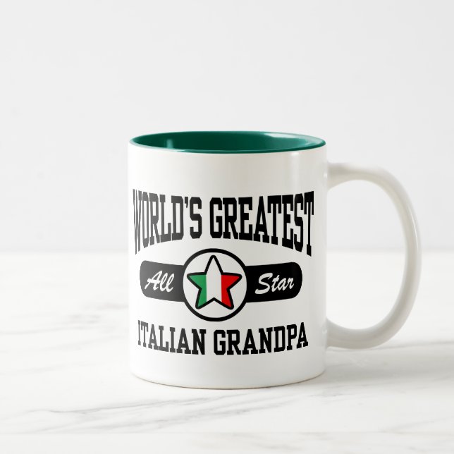 Italienischer Großvater Zweifarbige Tasse (Rechts)