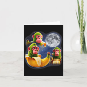 Italienischer Hirnrot Chimpanzini Bananini 3 Mond  Karte