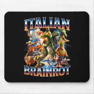 Italienischer-Hirnverrottungs-KI-generierte-Tiere Mousepad