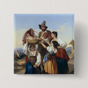 Italienischer Hirt, 1835 Button