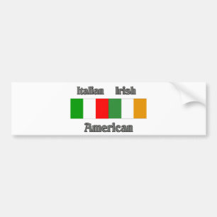 Italienischer irischer Amerikaner Autoaufkleber