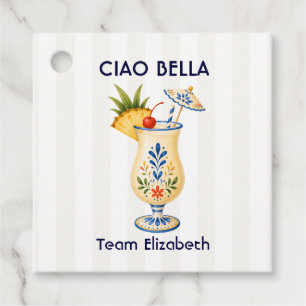 Italienischer Keramik-Cocktail Junggesellinnenabsc Geschenkanhänger