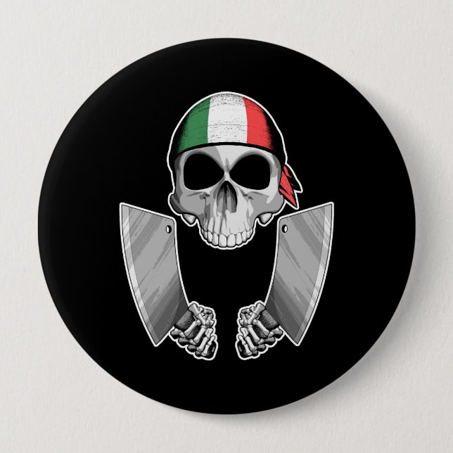 Italienischer Koch 2 Button (Vorderseite)