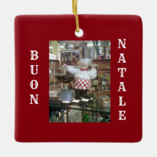 ***ITALIENISCHER KOCH*** CHRISTMAS ORNANATION KERAMIKORNAMENT